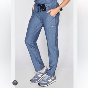 Figs Limited Edition Large Kade Cargo Pants Heather Denim Blue women’s L